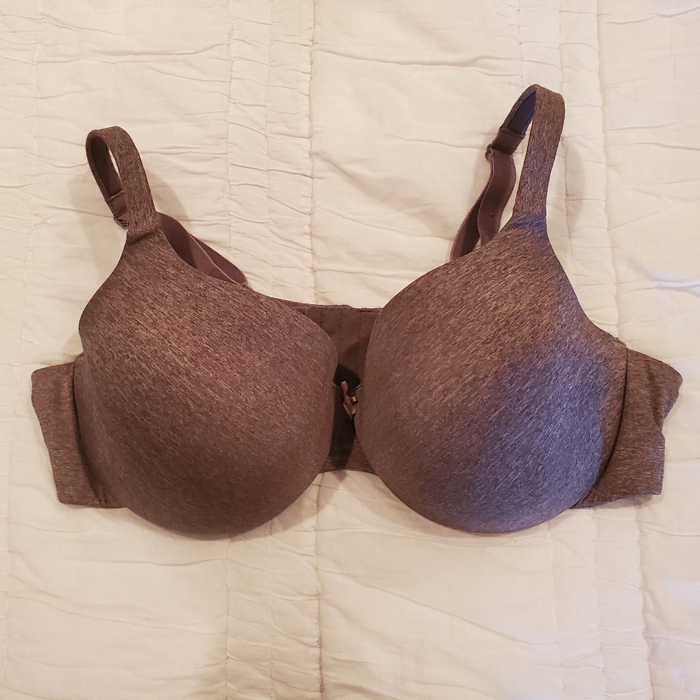 CACIQUE Brown Bra True Embrace Tshirt 44D